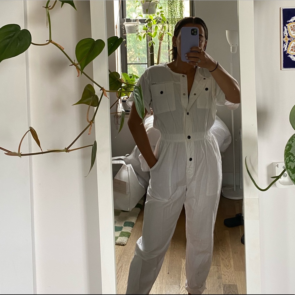 Vintage DREAMS white jumpsuit/coveralls s/m